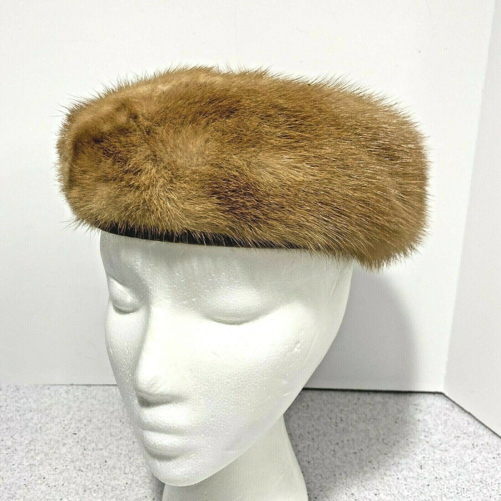 Classic Brown Fur Pillbox Hat